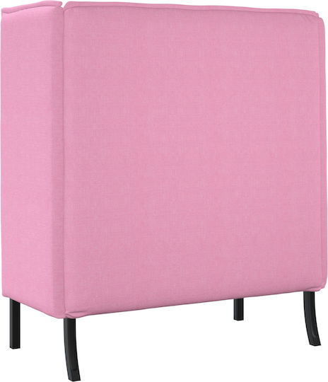 Ecksofa mit Umkehrbarer Winkel Rosa 109x56x121cm