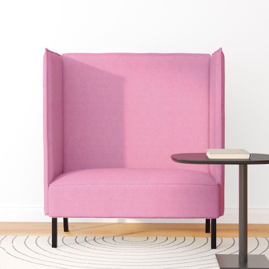 Ecksofa mit Umkehrbarer Winkel Rosa 109x56x121cm