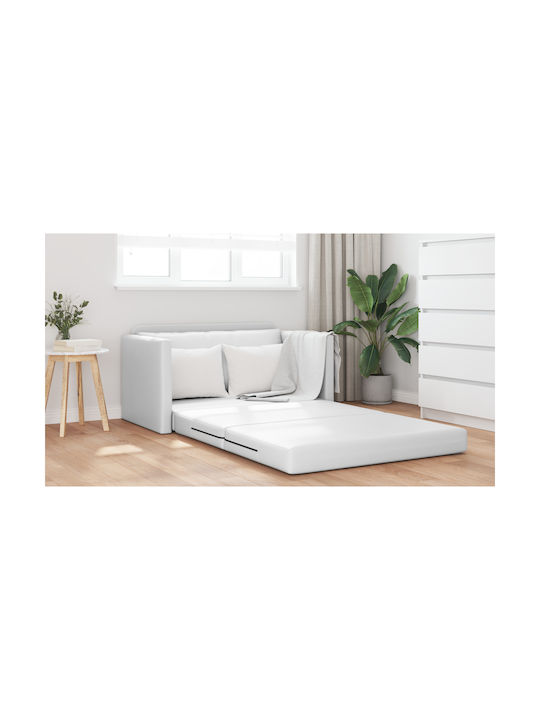 Ecksofa Schlafsofa Weiß 124x71x78cm
