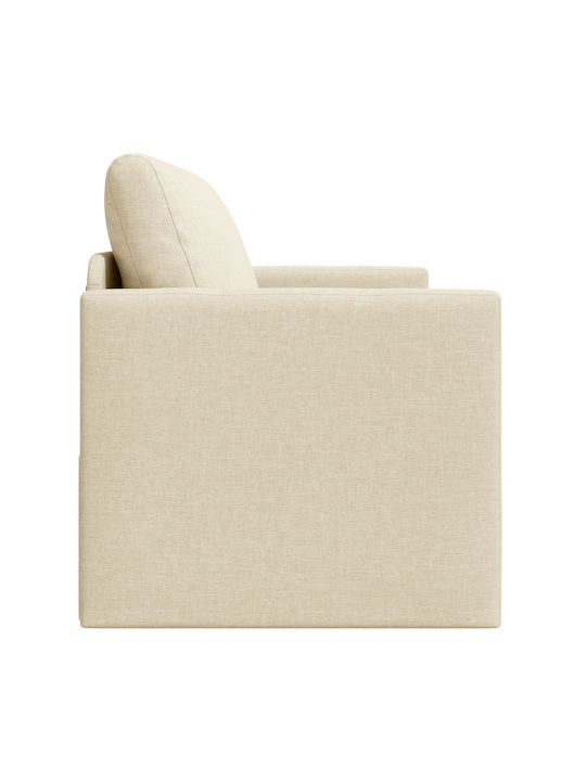 Canapea Cu Două Locuri Pat Crem 124x71x78cm