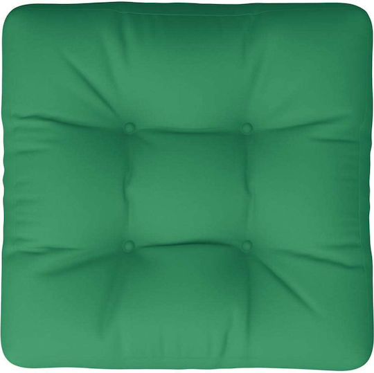 vidaxl Pernă Pentru Palet Verde 58 X 58 X 10 Cm Pânză