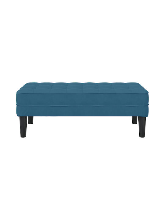 "vidaXL Bänke Blau 100% Polyester Mittelfuß Sperrholz"