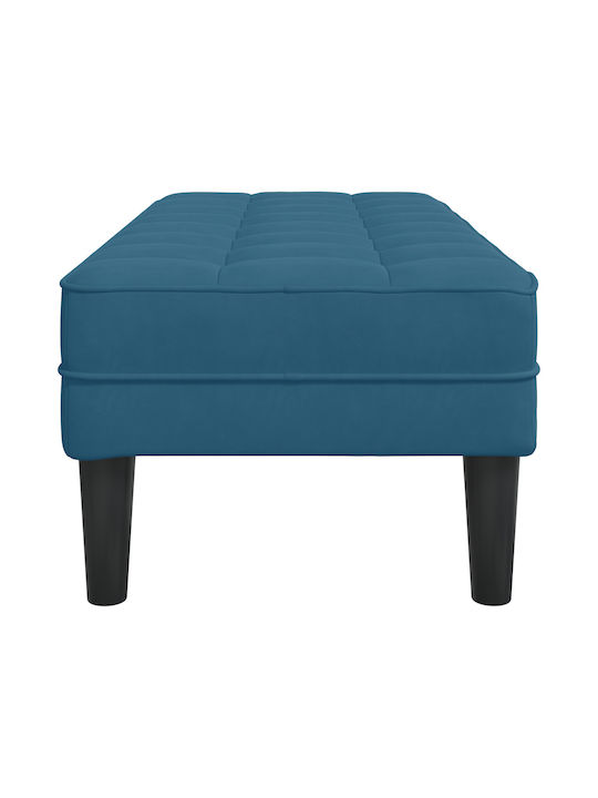 "vidaXL Bänke Blau 100% Polyester Mittelfuß Sperrholz"