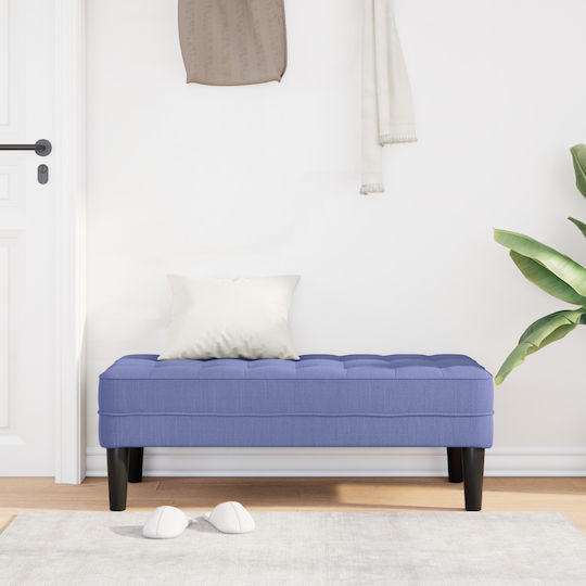 Stoff-Tabouret Mit Blauer Farbe 113x57x39cm
