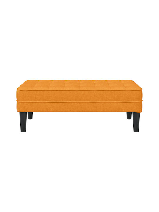 Taburet Tapițat cu Țesătură Galben Închis 113x57x39cm