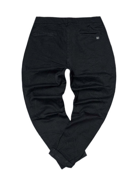 Pantaloni Jeans pentru Bărbați Elastic cu Croială Regular Black