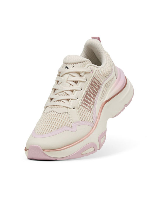 Divine Metal Sport Shoes Running Beige