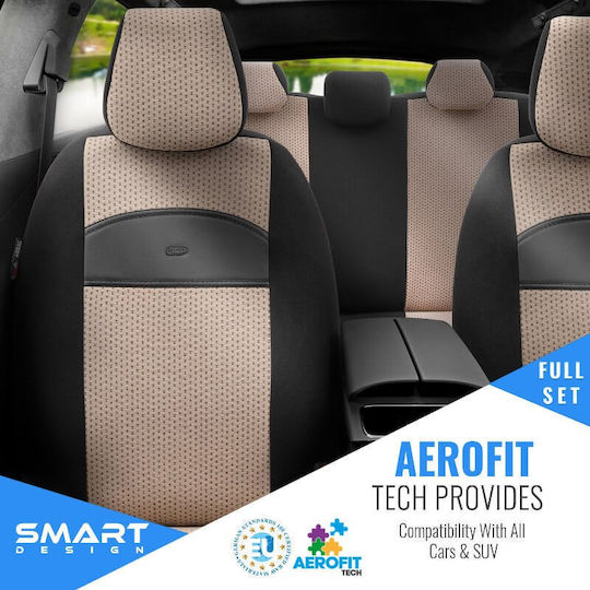 Auto Gs Car Cover Set 11pcs Leatherette Black