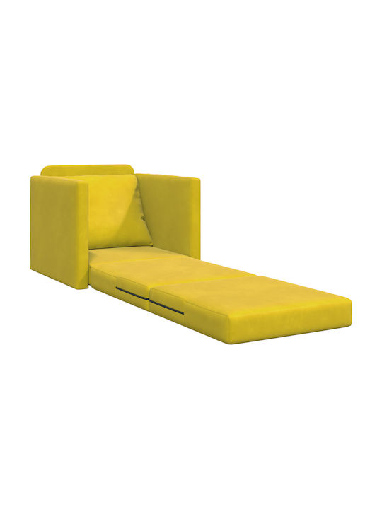 Schlafsessel Samt Dark Yellow 74x77x81cm