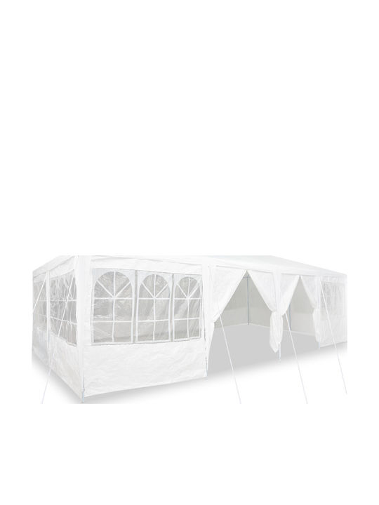 vidaXL Gazebo Garten Weiß 8x4m
