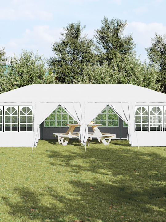 vidaXL Gazebo Garten Weiß 8x4m