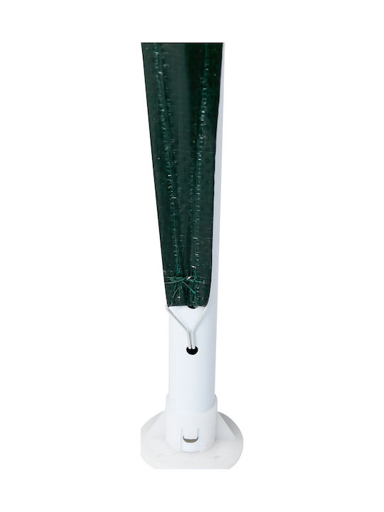 vidaXL Garden Freestanding Gazebo with LED Light Green 4x4cm