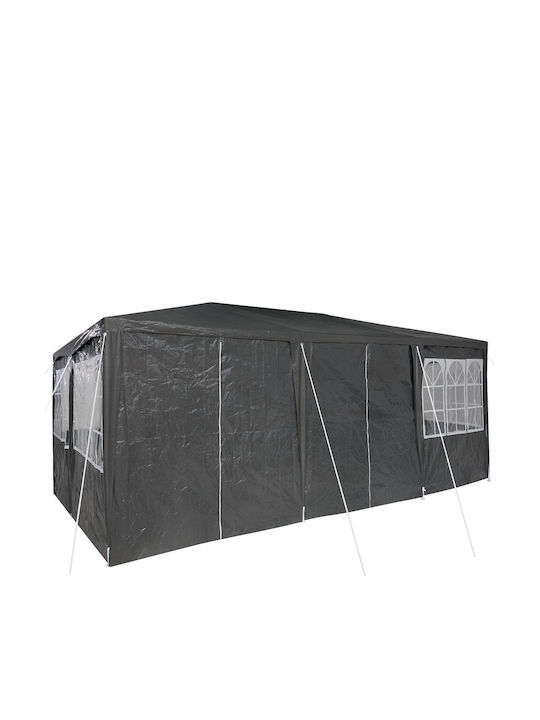 vidaXL Κιόσκι Κήπου Γκρι 6x4m