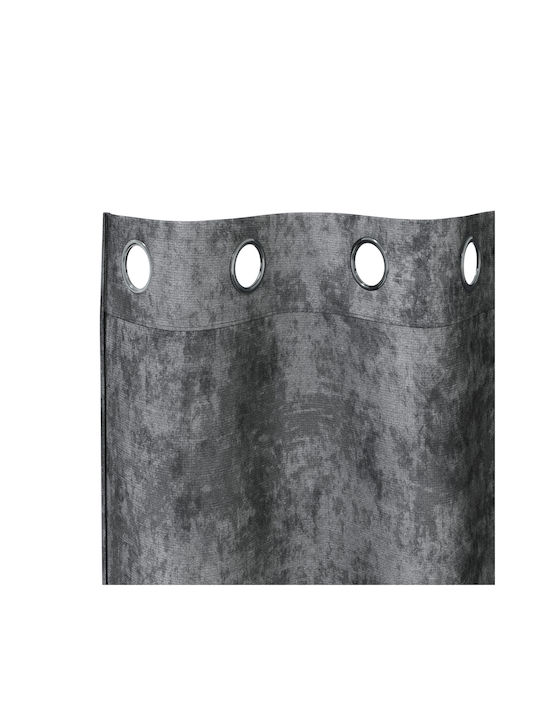 vidaXL Set Window Curtains With Gray Grommets 140x245cm