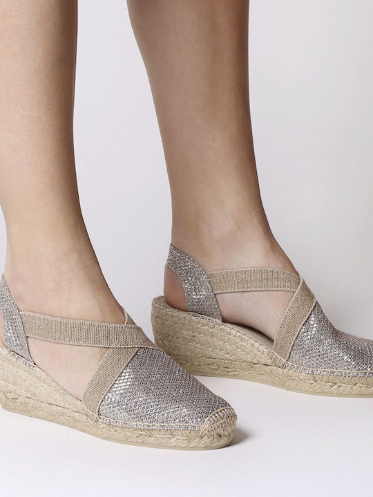 Women's Platform Espadrilles Gold