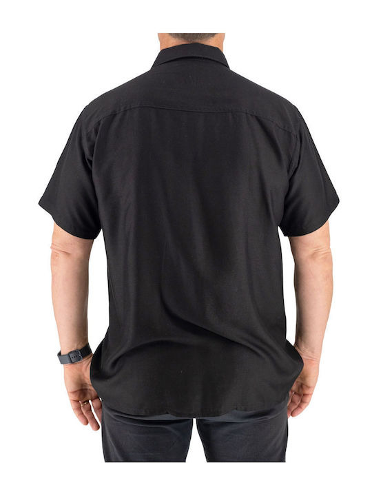 Kurzärmlig Hemd Black