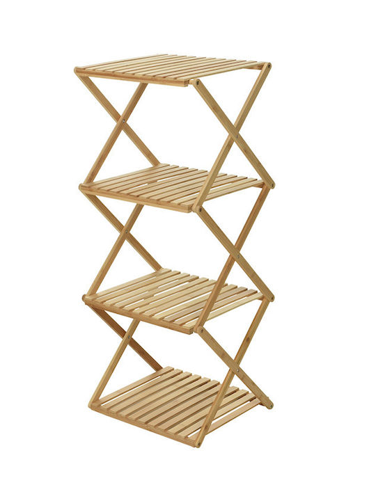 ArteLibre Rafturi de baie Raft Baie Lemn 40x33.5x93.5cm Bej