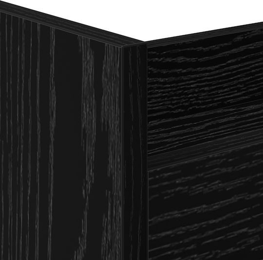 vidaXL Επιδαπέδια Ραφιέρα Μπάνιου Ξύλινη 60x22x80cm Μαύρη