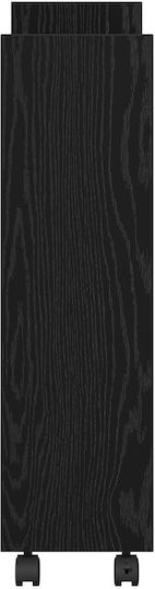 vidaXL Επιδαπέδια Ραφιέρα Μπάνιου Ξύλινη 60x22x80cm Μαύρη
