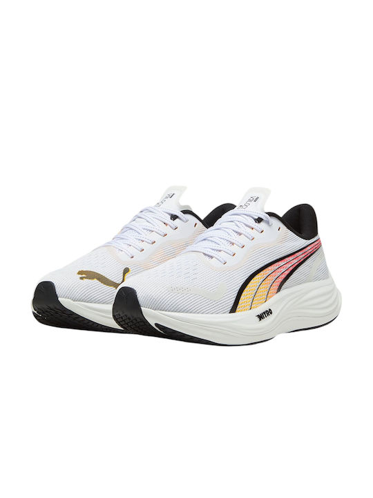 Velocity Nitro 3 Sport Shoes Running White - Orange