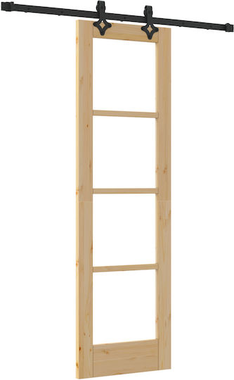 Schiebetür Vidaxl Set Materialien 61x198,5 cm Massivkiefernholz