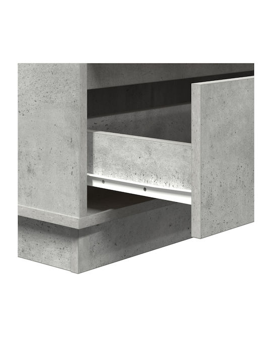 Wooden Chest of Drawers Γκρι Σκυρόδεμα 71x34.5x75cm