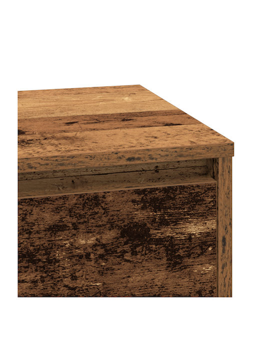 Chest of Drawers of Solid Wood Coffee 71x34.5x75cm