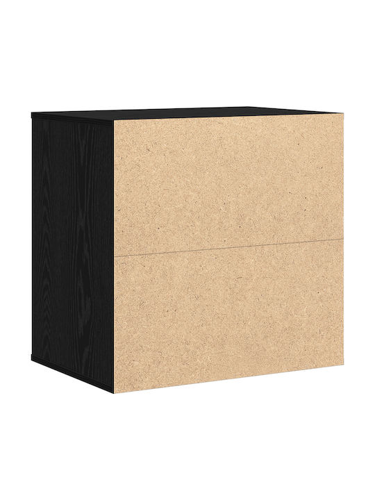 Συρταριέρα Креватокамарас Дървена с 3 чекмеджета Black Oak 60x41x58бр