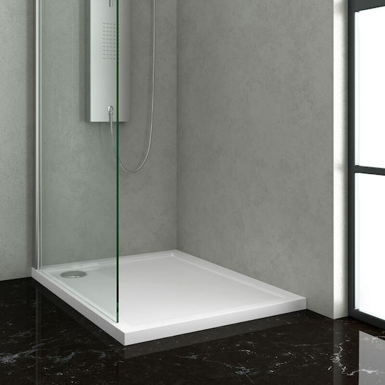 Karag New Flat 16 NFLAT-16 Rechteckig Acryl Dusche x160cm Weiß