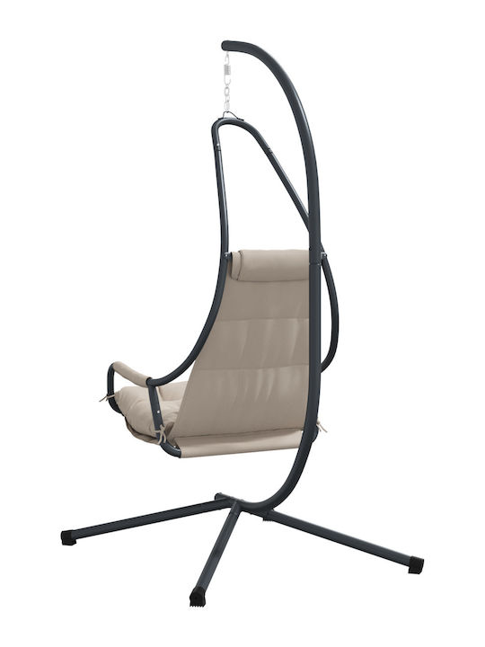 Metallic Swing Nest with Stand Brown L95xW105xH195cm