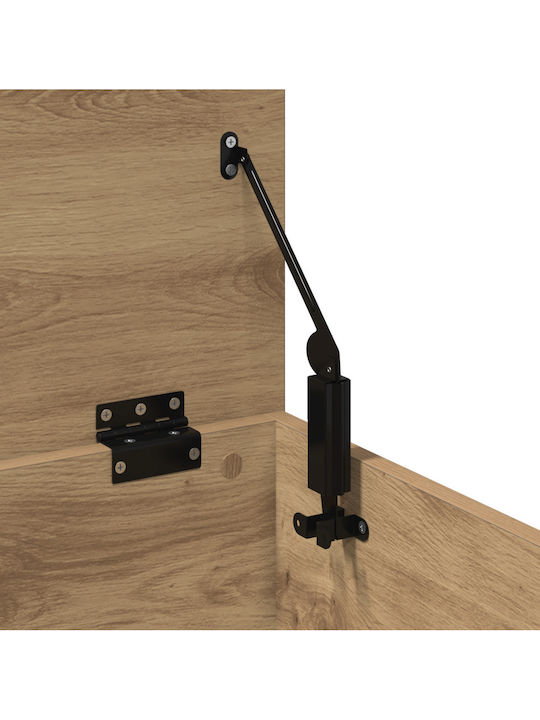 vidaXL Декоративна куфар Дърво Кафяв 102x35x35бр