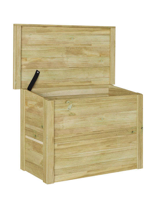 vidaXL Dekorative Truhe Hölzernes Braun 44x80x57cm