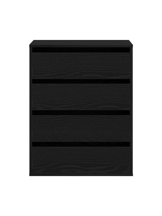 Schublade Büro aus MDF Black 60x41x76cm