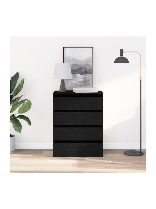 Schublade Büro aus MDF Black 60x41x76cm