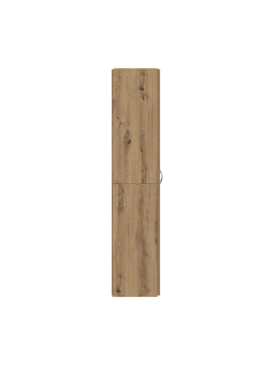 Office Storage Chipboard Closet Walnut L60xW32xH153cm