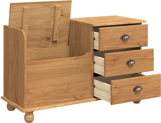 Entry Furniture with Bench Coffee 100x39x62cm