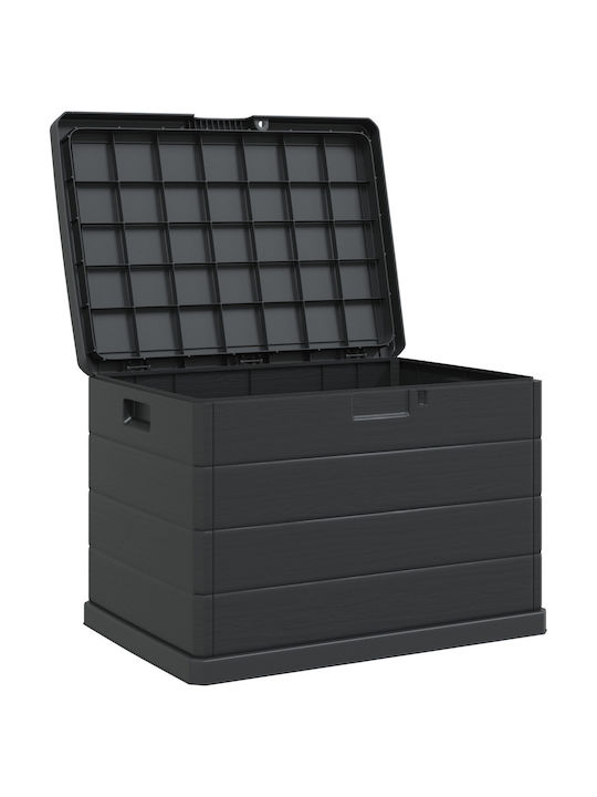 vidaXL Outdoor Storage Box 170lt Gray L77.5xW54.5xH53cm