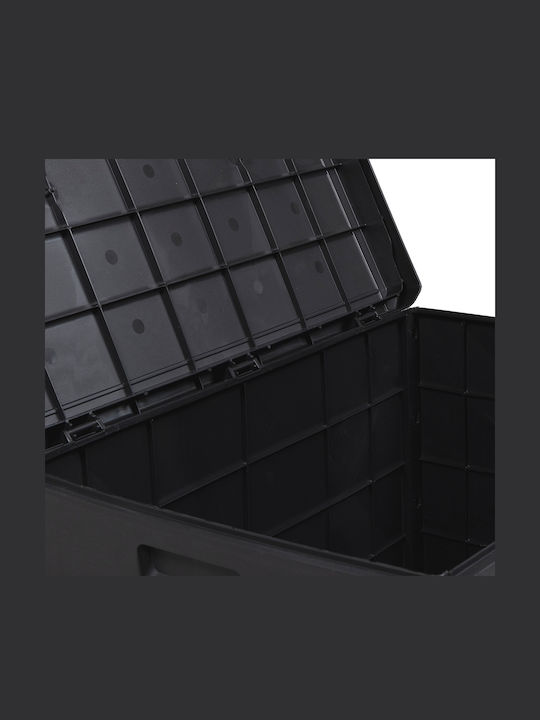 vidaXL Outdoor Storage Box 170lt Gray L77.5xW54.5xH53cm