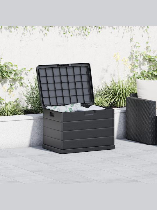 vidaXL Outdoor Storage Box 170lt Gray L77.5xW54.5xH53cm