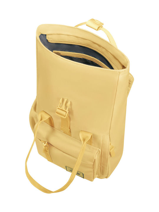 American Tourister Ученическа Раница за Детска градина Жълта с Джоб за Бутилка 7литра