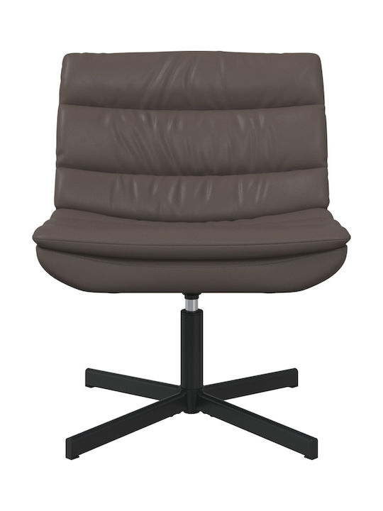 Rotativă Scaun Vizitator în Culoare Maro 63x75x76cm 1buc