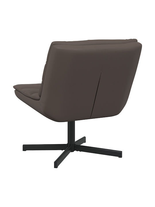 Rotativă Scaun Vizitator în Culoare Maro 63x75x76cm 1buc