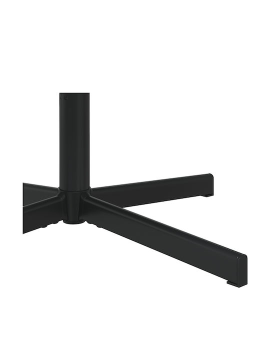 Rotativă Scaun Vizitator în Culoare Negru 63x75x76cm 1buc