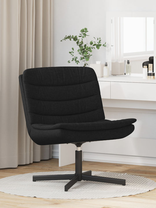 Rotativă Scaun Vizitator în Culoare Negru 63x75x76cm 1buc