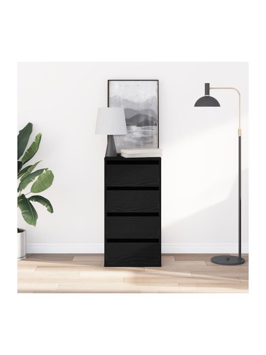 Drawers Storage Wooden with 4 Drawers L40xW41xH76cm