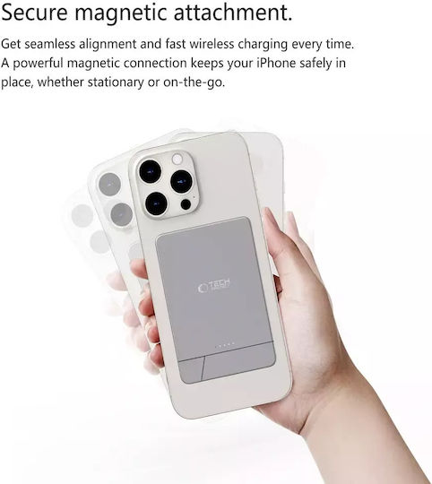 Tech-Protect PB14 MagSafe Power Bank 5000mAh 7.5W με Θύρα USB-C Γκρι