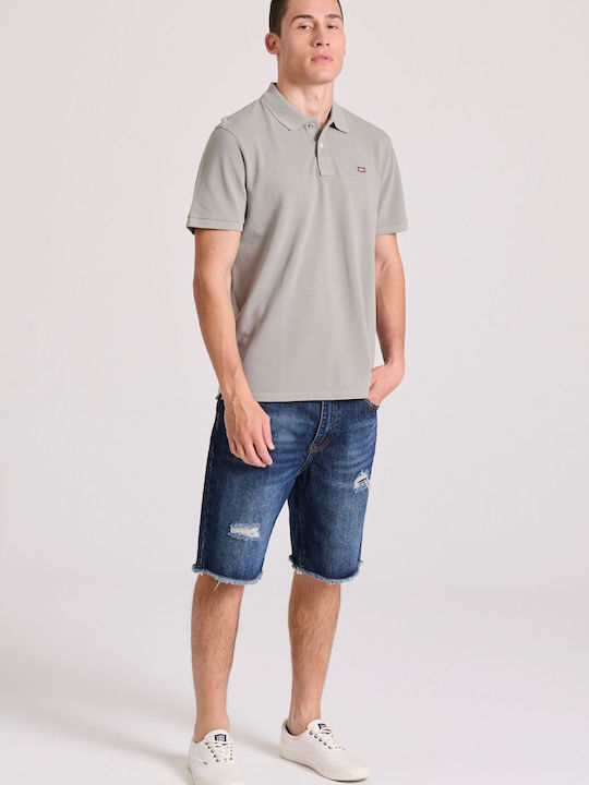 Polo Short Sleeve Blouse Grey