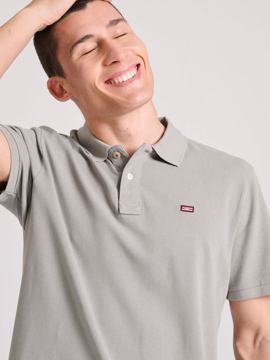 Polo Short Sleeve Blouse Grey
