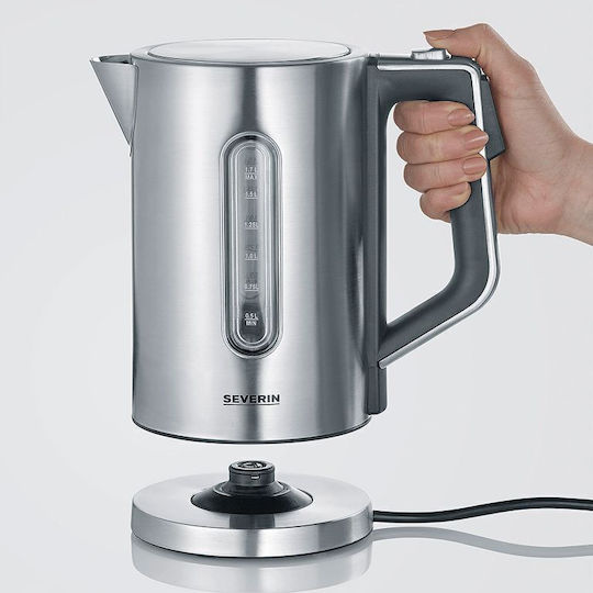 Severin WK 3418 Електрическа Кана 1.7л 3000W Сребриста