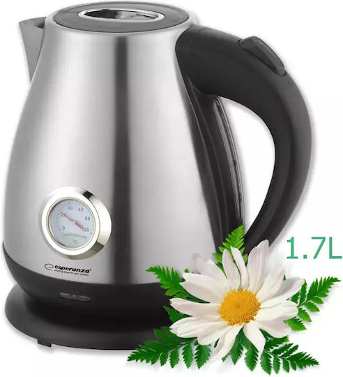 Esperanza Βραστήρας 1.7lt 2200W Ασημί